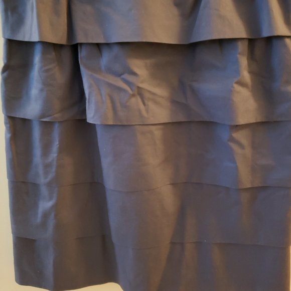 J CREW NAVY BLUE LAYERED STRAPLESS DRESS - Picture 5 of 5